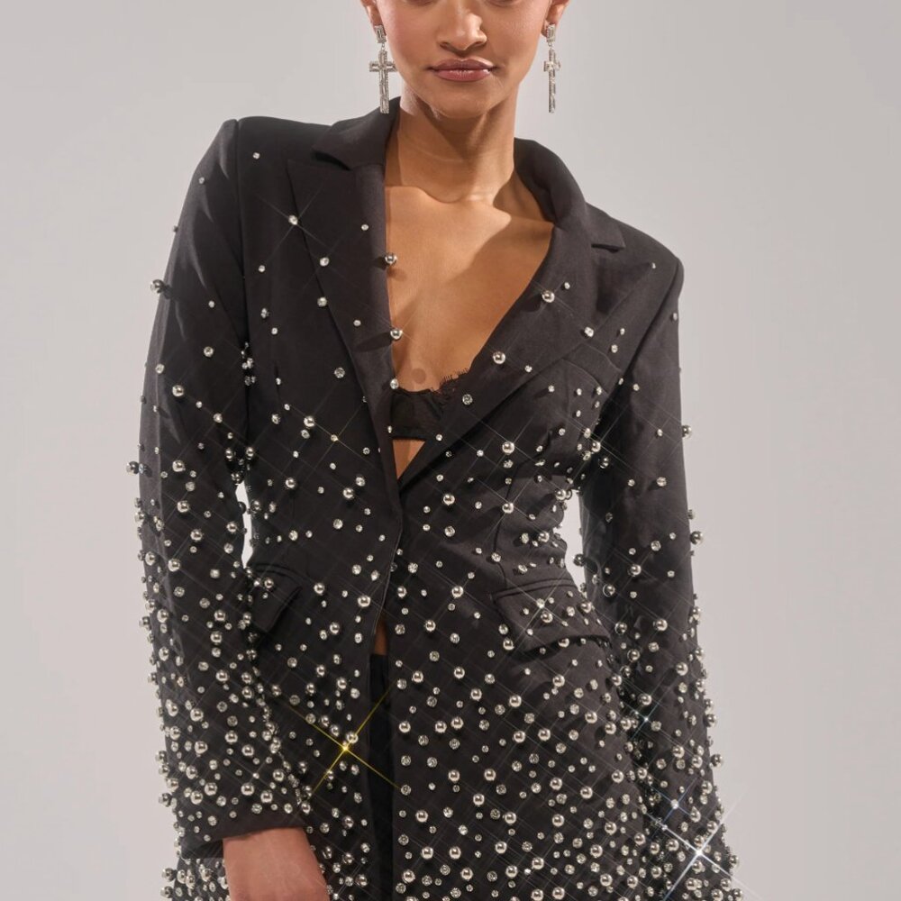 NEW GET CLOSER EMBELLISHED BLAZER: AKIRA - Picture 2 of 5